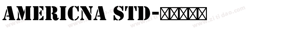 Americna std字体转换